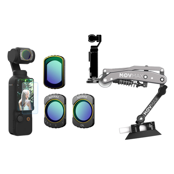 Blade Arm + Filter Set For DJI Pocket 3（VND2-32 + Black Mist 1/4 + CPL）
