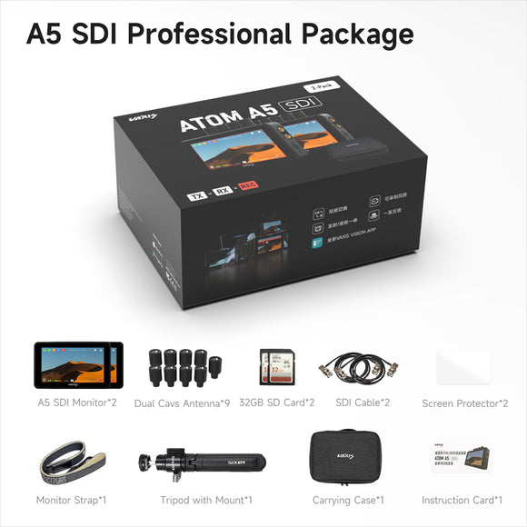 Vaxis Atom A5 SDI Wireless Monitor Professional Package