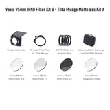 Tilta Mirage Matte Box & Vaxis 95mm IRND 0.6/1.2/2.1 Filter & 95mm Polarizing Filter